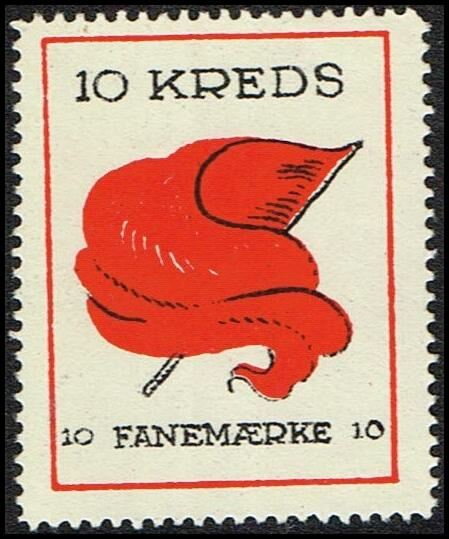 10 Kreds Fanemaerke 10