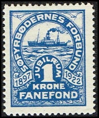 1897 1922 Soefyrboedernes Forbund Jubilaeum 1 Krone
