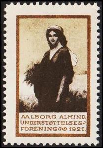 Stamp, Aalborg Alm Understoettelsesforening, Cinderellas,  , Women