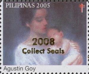Stamp, Agustin Goy, Cinderellas,  , Tuberculosis / TBC