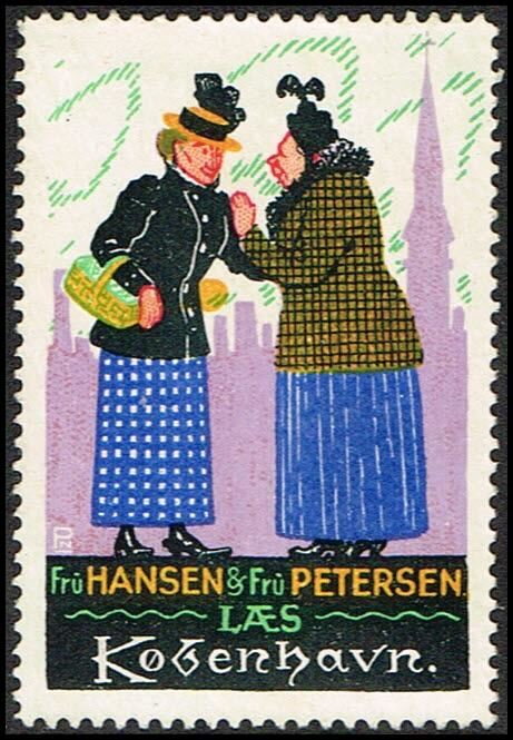 Avis Laes Koebenhavn Fru Hansen And Fru Petersen