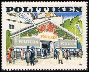 Stamp, Avis Politiken, Cinderellas,  , Newspapers
