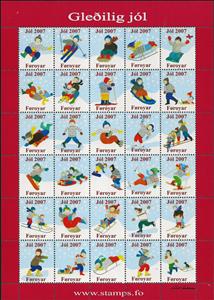 Mini Sheet, Christmas 2007, Cinderellas,  , Christmas