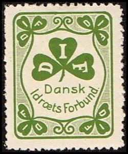 Stamp, Dif Dansk Idraets Forbund, Cinderellas,  , Sports Clubs