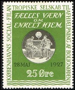 Stamp, Faelles Vaern Om Enkelt Hjem Koebenhavns Social Filantropisk, Cinderellas,  , Charity, Organizations