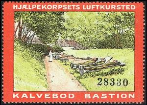 Stamp, Hjaelpekorpsets Luftkursted Kalvebod Bastion, Cinderellas,  , Healthcare