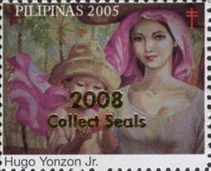 Stamp, Hugo Yonzon Jr., Cinderellas,  , Tuberculosis / TBC