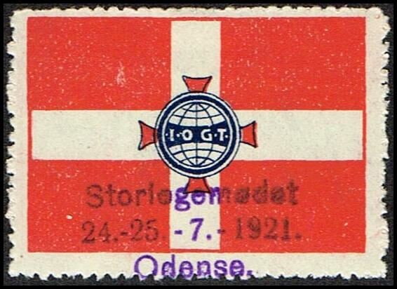 I O G T Storlogemoedet 24 25 7 1921 Odense