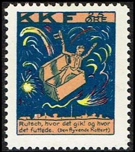 Stamp, Koebenhavns Kommunes Feriefond Kkf 25 Oere H C Andersen (1), Cinderellas,  , Charity, Fairy Tales, Organizations