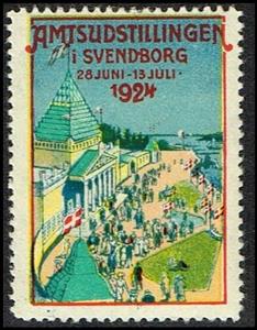 Stamp, Svendborg Amtsudstilling 28 Juni 13 Juli, Cinderellas,  , Exhibition Buildings, Expositions