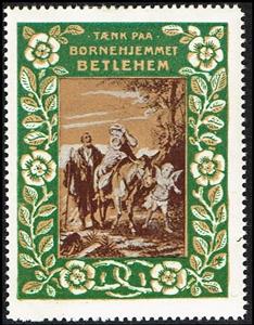 Stamp, Taenk Paa Boernehjemmet Betlehem Large Size, Cinderellas,  , Biblical Accounts, Christian