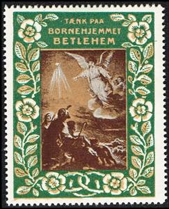 Stamp, Taenk Paa Boernehjemmet Betlehem Large Size, Cinderellas,  , Biblical Accounts, Christian
