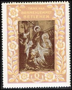 Stamp, Taenk Paa Boernehjemmet Betlehem Large Size, Cinderellas,  , Biblical Accounts, Christian