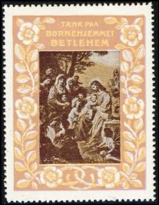 Stamp, Taenk Paa Boernehjemmet Betlehem Large Size, Cinderellas,  , Biblical Accounts, Christian