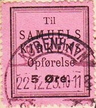 Til Samuels Kirkens Opfoerelse 5 Oere Koebenhavn 22 12 23 8