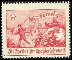 Stamp, Vaer Beredt Til Fordel For Spejderlejrene, Cinderellas,  , Scouting