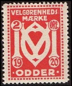 Stamp, Velgorenhedi Maerke Odder Christmas Seal, Cinderellas,  , Charity, Christmas