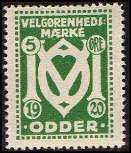 Stamp, Velgorenhedi Maerke Odder Christmas Seal, Cinderellas,  , Christmas