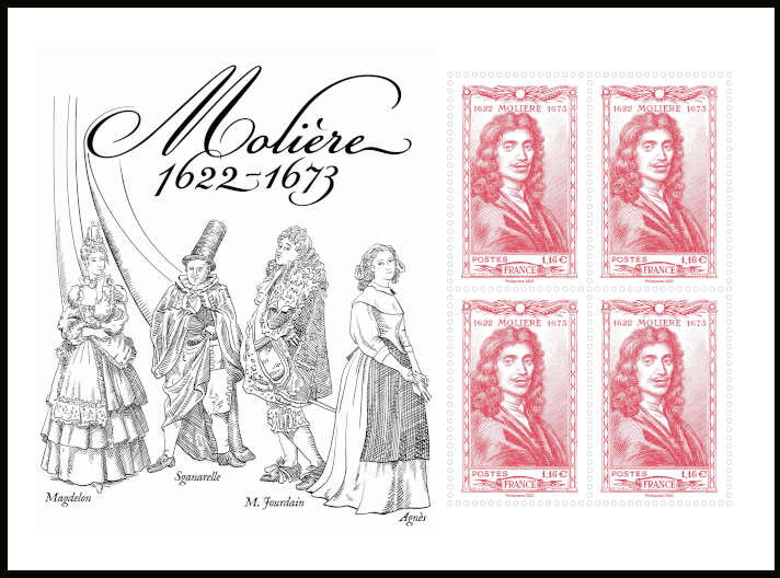 Molière, Author, 400th Anniversary of Birth