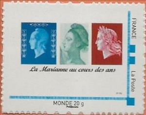 Stamp, Marianne throughout the years. Marianne au cours des ans, France,  , Stamps, Women