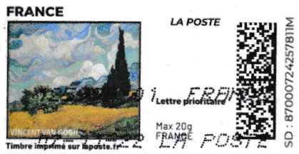 Vincent Van Gogh. Wheat field with Cypresses. Redesign