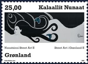 Stamp, Arferup Pania, by Hollie Kielsen, Greenland,  , Art