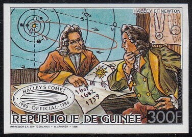 Edmond Halley and Issac Newton