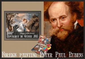 Souvenir Sheet, Art Peter Rubens, Guinea,  