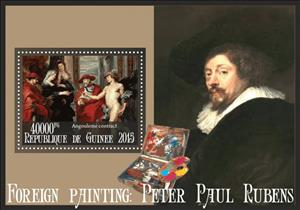 Souvenir Sheet, Art Peter Rubens, Guinea,  