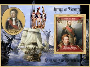 Souvenir Sheet, Great People Napoleon and his marshals, Guinea,  