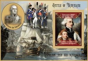 Souvenir Sheet, Great People Napoleon and his marshals, Guinea,  