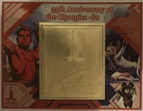 Sport 35 anniversary of the Olympics80 Gold