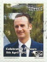 Stamp, Grant Longley - Wearing a Suit, Personalized and Private Mail Stamps,  , Men