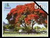 Stamp, Pohutukawa, Howick Beach - Large Format, Personalized and Private Mail Stamps,  , Plants (Flora), Trees
