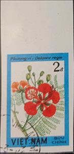 Stamp, Delonix regia, Vietnam,  , Flowers, Plants (Flora)
