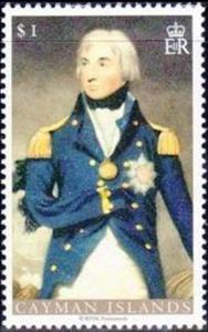 Stamp, Admiral Nelson, Cayman Islands,  