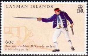 Stamp, Boatswain's mate RN, Cayman Islands,  