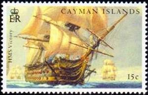 Stamp, HMS Victory, Cayman Islands,  