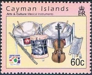 Stamp, Musical instruments, Cayman Islands,  