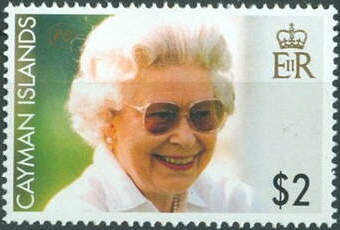 Queen Elizabeth in white blouse