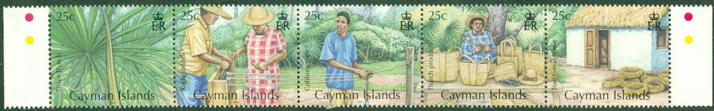 Se-tenant, Silver Thatch Palm, Cayman Islands,  , Palm-trees, Trees