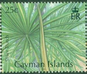 Stamp, Silver Thatch Palm, Cayman Islands,  , Palm-trees, Trees