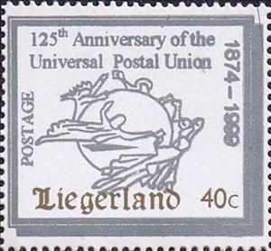 Stamp, 125th Anniversary of the U.P.U., Cinderellas,  , Anniversaries and Jubilees, Postal Unions