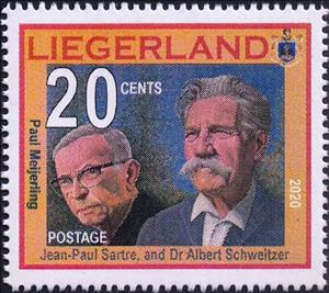 Stamp, Birthday of Dr Albert Schweitzer, Cinderellas,  , Famous People
