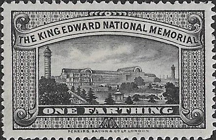 Stamp, Crystal Palace Fund Raiser, Cinderellas,  , Exhibition Buildings