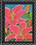 Stamp, Easter Seals 2008, Cinderellas,  , Charity, Children, Disabled, Easter, Flowers, Plants (Flora)