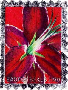 Stamp, Easter Seals 2010, Cinderellas,  , Charity, Children, Disabled, Easter, Flowers, Plants (Flora)