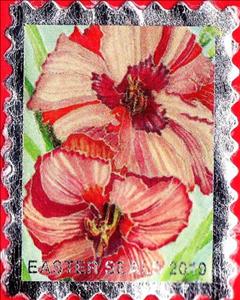 Stamp, Easter Seals 2010, Cinderellas,  , Charity, Children, Disabled, Easter, Flowers, Plants (Flora)