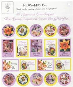 Se-tenant, Easter Seals Congratulation Happy Birthday Thanks Get well s, Cinderellas,  , Anniversaries and Jubilees, Charity, Children, Disabled, Flowers, Greetings, Lilies (Flower), Special Occasions