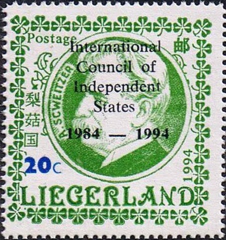 International Council of Independent States overprint
